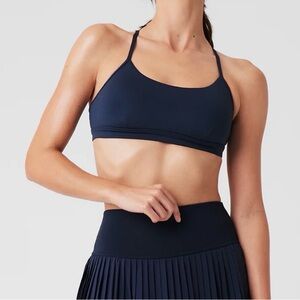 ALO Yoga Navy Strappy Sports Bra